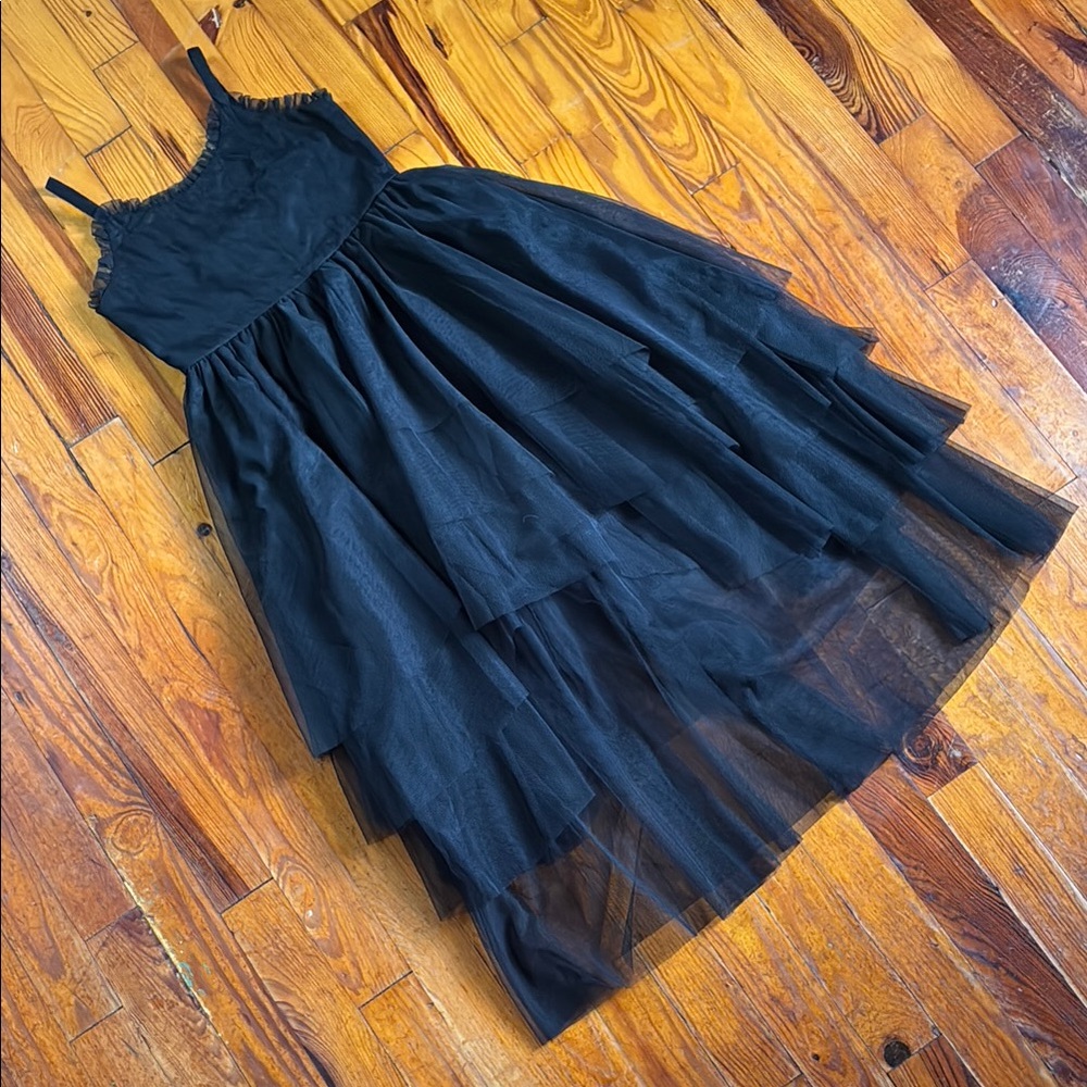 Youth Elegant Black Layered Dress